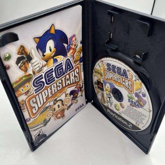 Sega Superstars (Sony PlayStation 2, 2004) Video Game Complete CIB EX - Picture 3 of 9